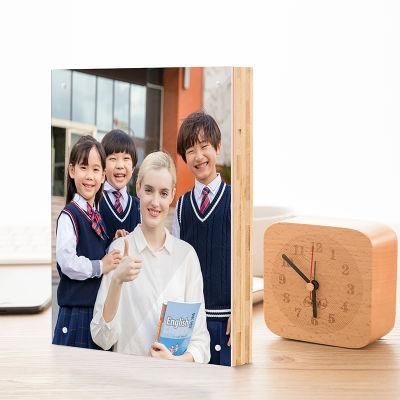 Nature Bamboo Frameless Acrylic Magnetic Mounting Memorial Photo Frame Gift