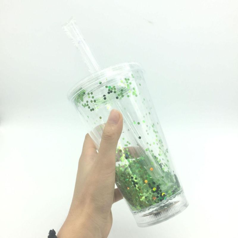 LED Plastic Tumbler to-Go Cup with Color Changing LED Lights