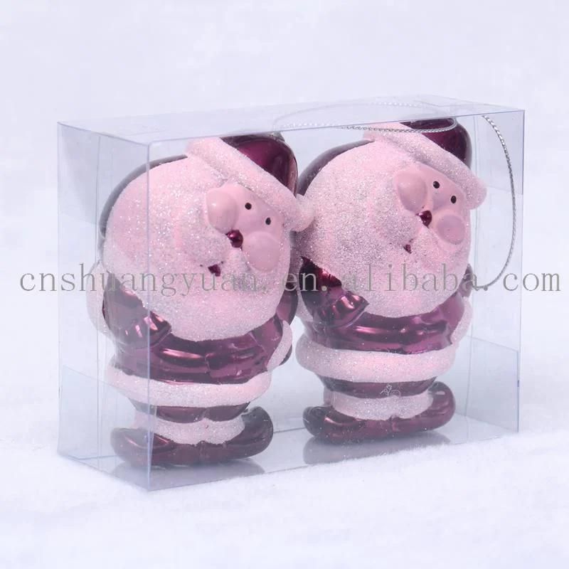 New Design Christmas Shiny Glove Santa Bell Heart Bird for Holiday Wedding Party Decoration Supplies Hook Ornament Craft Gifts