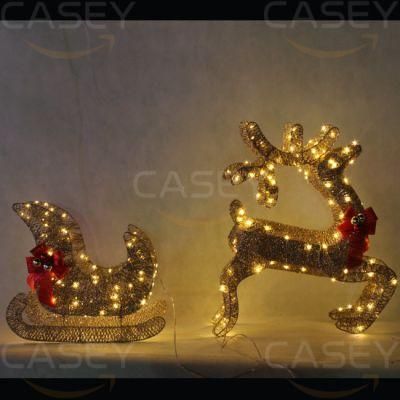 Project Use Waterproof Green LED 3D Christmas Beer Motif Light String Light for Street Event Ramadan Holiday Outdoor Decoration
