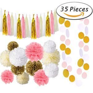 Umiss Paper Fiesta Wedding Bachelorette Bridal Shower Party Decoration Sets