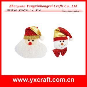 Christmas Decoration (ZY14Y111-3-4 14CM) Christmas Head Gift Ornament Craft Item