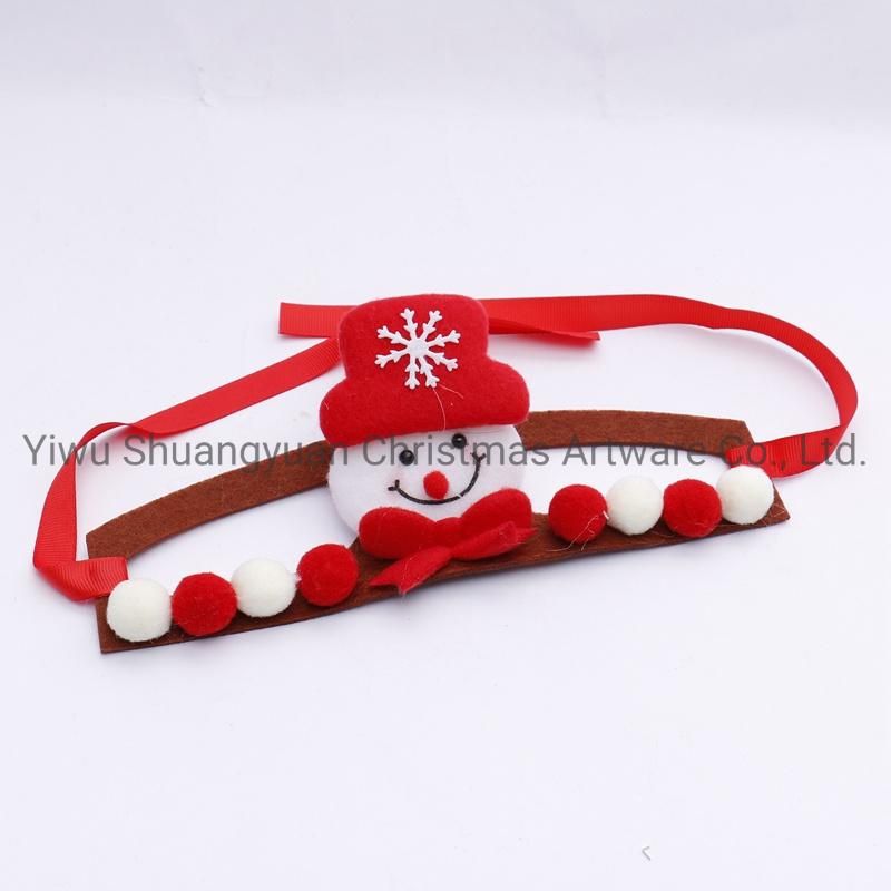 Christmas Pet Supplies Bowknot for Holiday Wedding Party Decoration Supplies Hook Ornament Craft Gifts