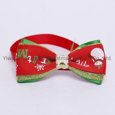 Christmas Pet Supplies Bowknot for Holiday Wedding Party Decoration Supplies Hook Ornament Craft Gifts