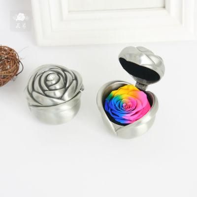 Amazon Metal Box Eternal Preserved Forever Longlasting Rose Flower Gift for Her Valentine&prime;s Day, Christmas, Birthday, Anniversary