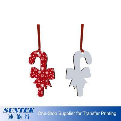 Wholesale Christmas Ornament Suppliers Wooden MDF Sublimation Blank Hanging Ornament DIY Any Image