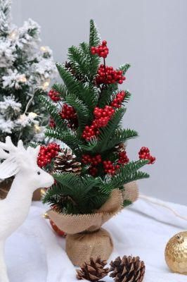 Artificial Mini Tree Green with Ornaments Decorate