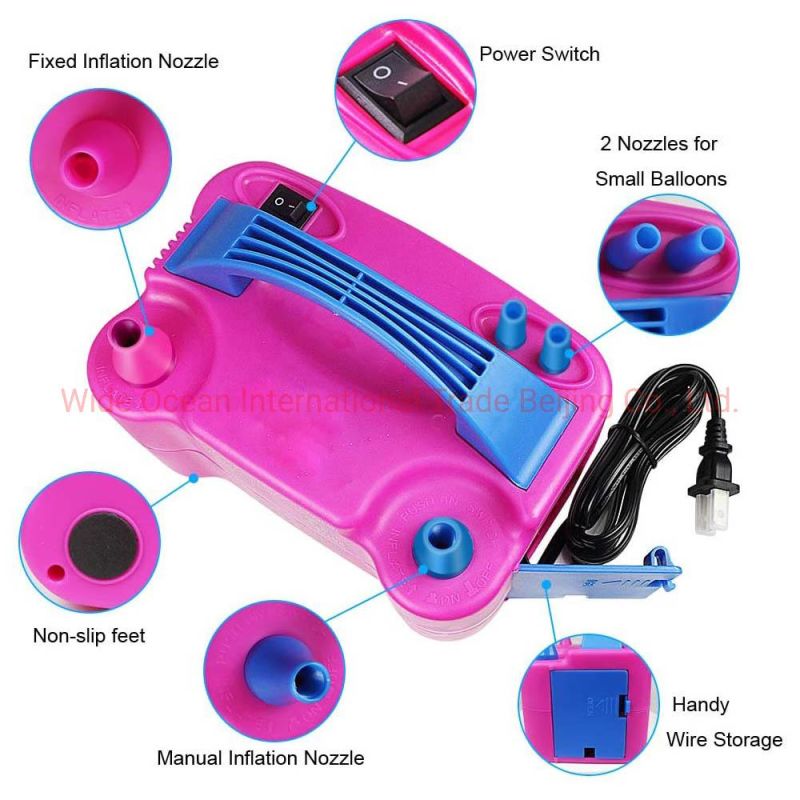 Automatic Air Blower Inflator Machine Globos Portable Rechargeable Electric Balloon Pump for balloon