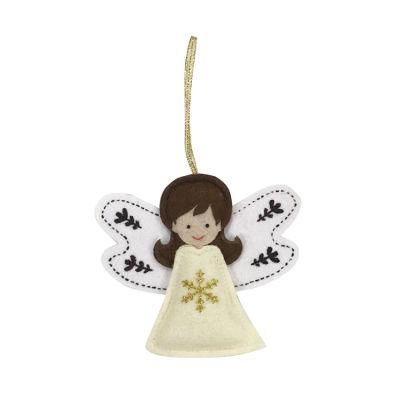 Hot New Custom Hanging Ornament Silver Angel Christmas Tree Decoration