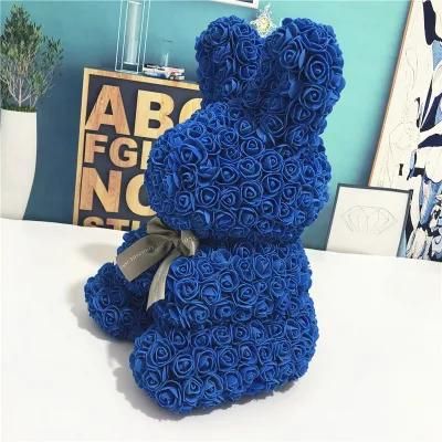 Wholesale Rose Rabbit with Customized for Valentine&prime;s Day Gift