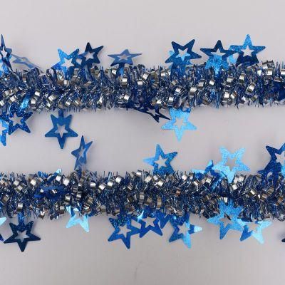 Blue Color 14cm*2m Pet Hanging Tinsel