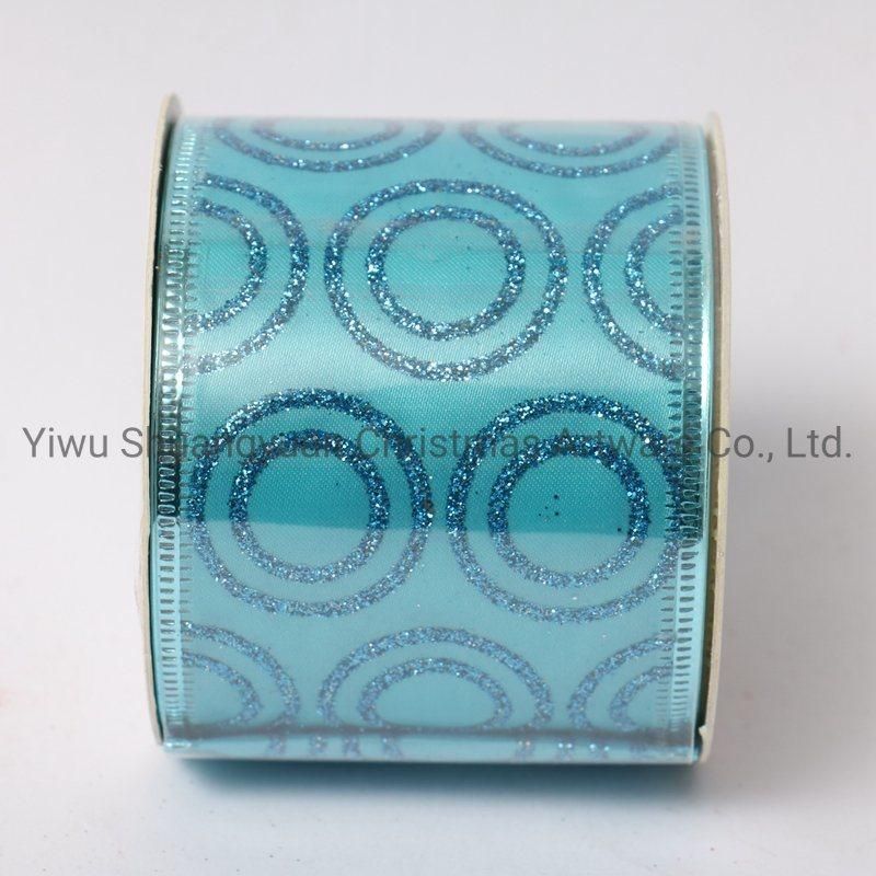 Christmas Ribbon Decor for Holiday Wedding Party Decoration Supplies Hook Ornament Craft Gifts