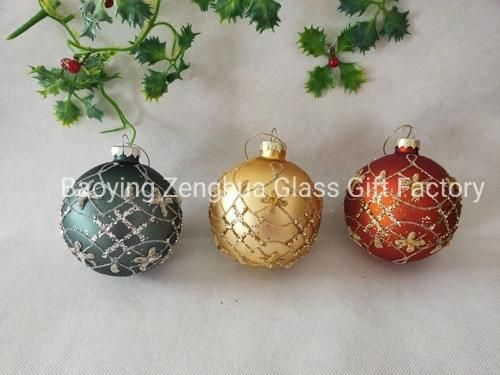 2021 Hot Sales Christmas Tree Ornament Glass Ball