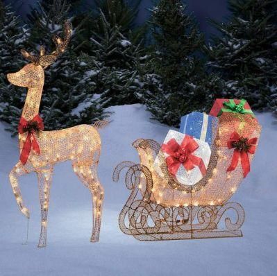 Outdoor Christmas Decoration LED Light Reindeer for Sale Motif Lights