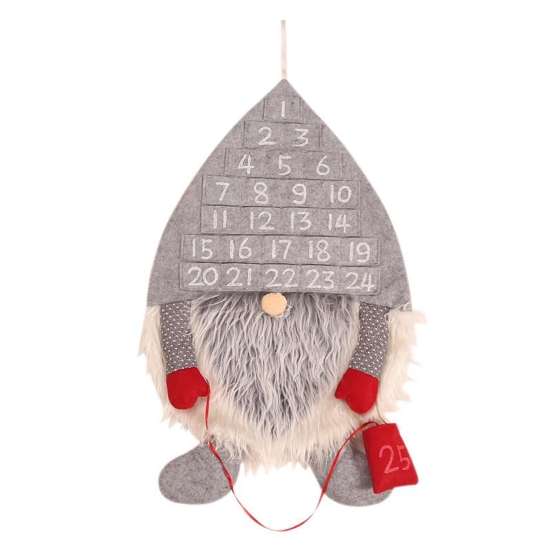 New Design Fabric Material Wall Calendary Hanging Ornaments Christmas Decoration