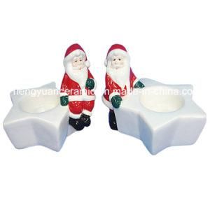 Ceramic Santa Claus Candle Holders (Christmas Craft)