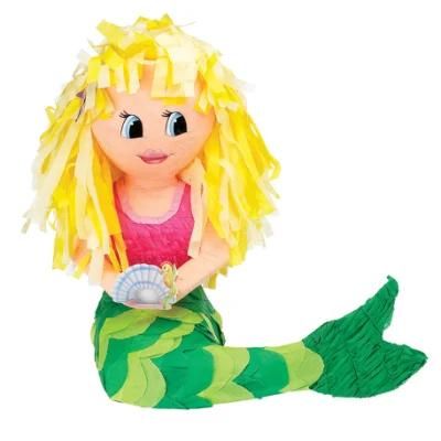 Small Kid Birthday Party Supplies Mexico Handmade DIY Mermaid Pinata