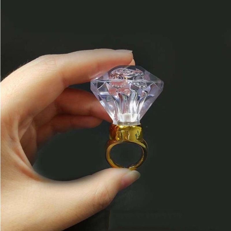 Party Supply Diamond Shape Flashing LED Finger Ring