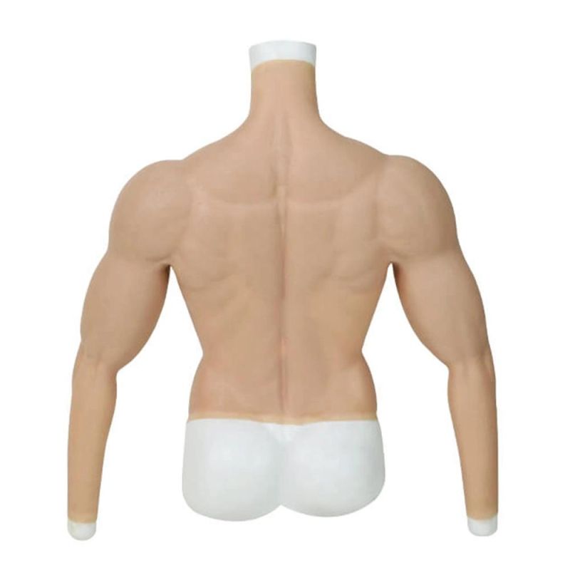 Boyi Silicone Chest Muscle Body Suit Gym Man Silicone Muscle Suit for Wearing Show