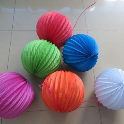 Party Hanging Decorative Round Accordion Paper Ball Lanterns