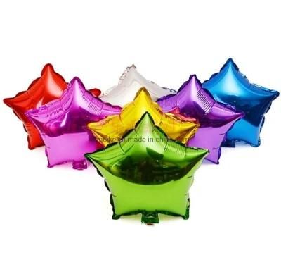 Automatic Sealing 18inch Helium Plate Aluminum Film Star Balloon Floating Air Balloon