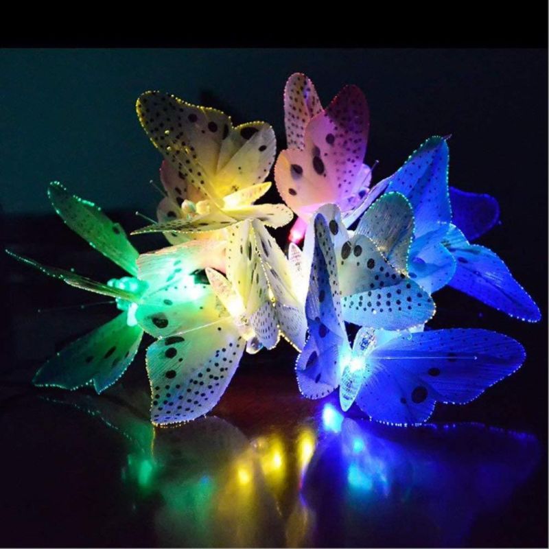 LED Lamp String Butterfly Garden Solar Lights Outdoor