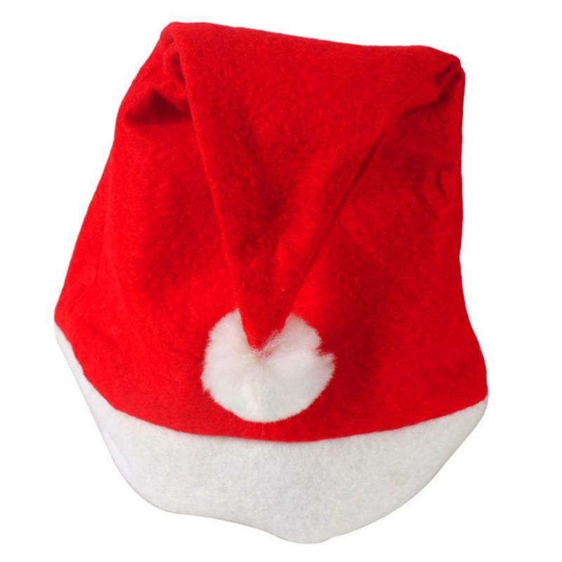 Promotional Cheap Custom Logo Classic Christmas Cap Santa Hats