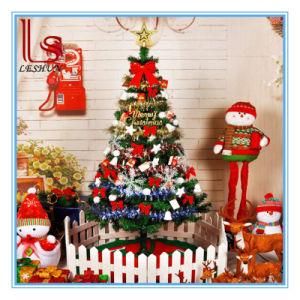 Encryption 1.5 Meters Plastic Christmas Tree with Christmas Decoration