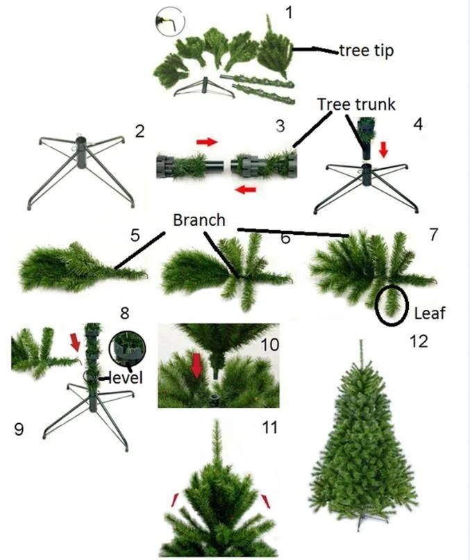 2021 New Design Factory Wholesale Christmas Snow Pine Needle Tree Decorated with Lights for Home Decoration