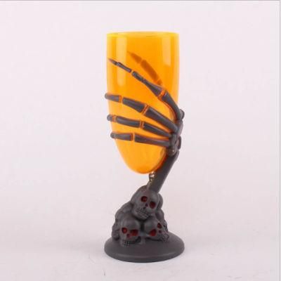 Halloween Ghost Claw LED Cups with Skull Wine Glass