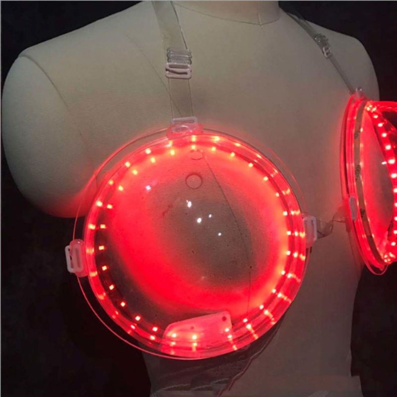 LED Luminous Bra, Night Club Cocktail, Bra, Wine Bra Light