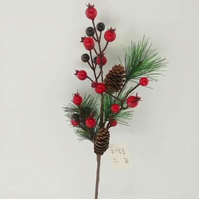 Wholesale Artificial Flowers Red Berry for Christmas Day