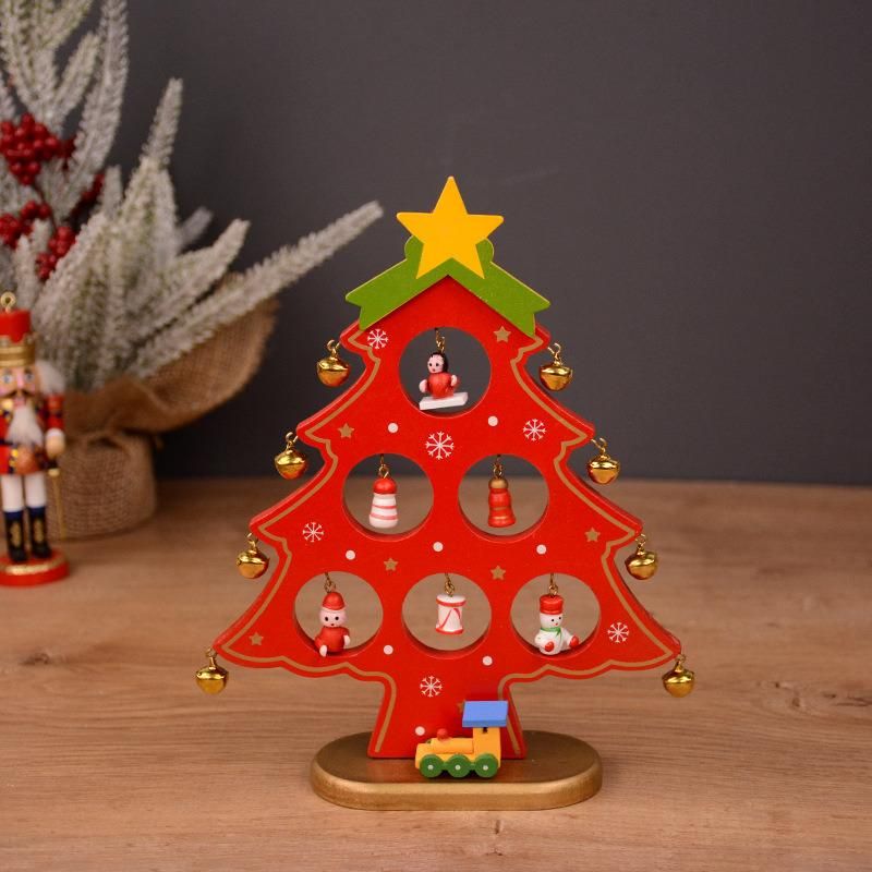 Christmas Decorations Christmas Tree Decorations Wooden Tabletops Decorate Christmas Gifts