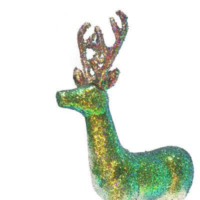 2022 Christmas Elk Decorations Outdoor Plastic Flashing Reindeer Christmas Tree Pendant Christmas Decoration Deer