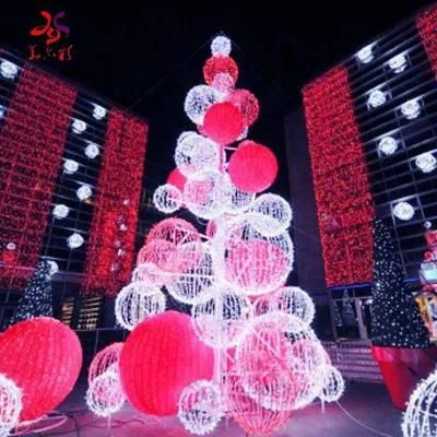 Green Red White Blue Christmas Decorations Artificial Giant Christmas Trees