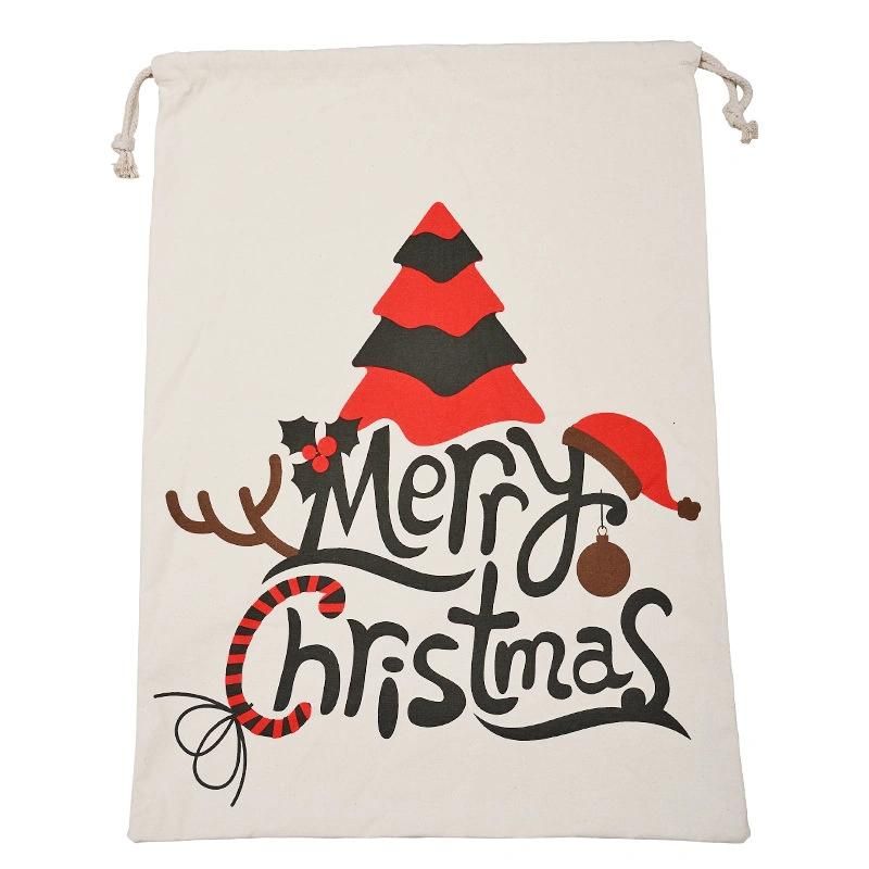 Amazon Drawstring Bag 100% Cotton Santa Sack Christmas Gifts 2020