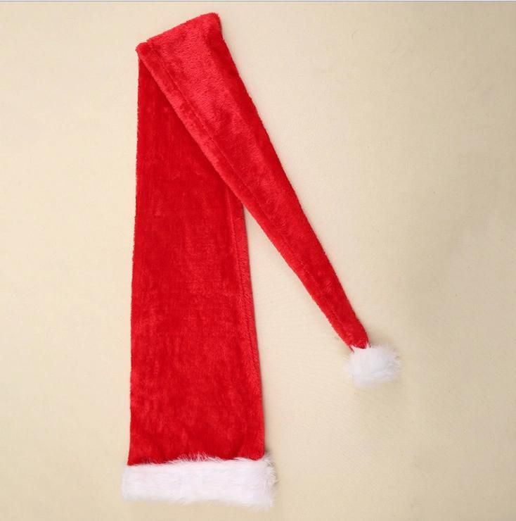 New Product 2019 Home Party Christmas Decorations Long Christmas Santa Hat for Children and Adults