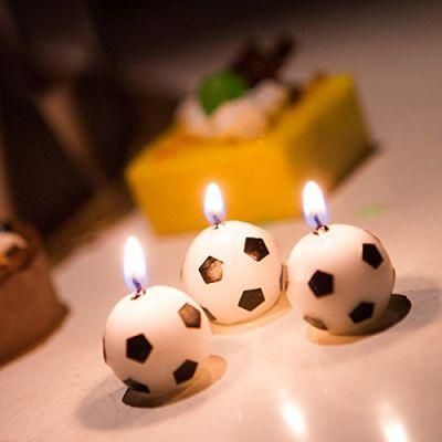 Footall Shape Candles for Party Supplies Happy Birthday Decoration