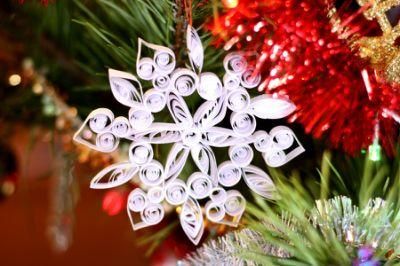 Colorful Plastic Christmas Snowflake Hanging