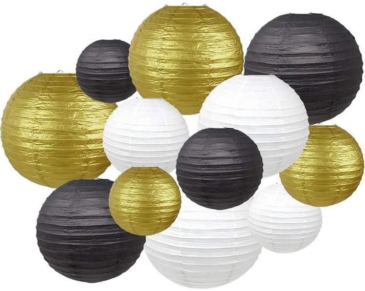 Party Supplier Colorful Round Paper Lantern for Wedding Decoration