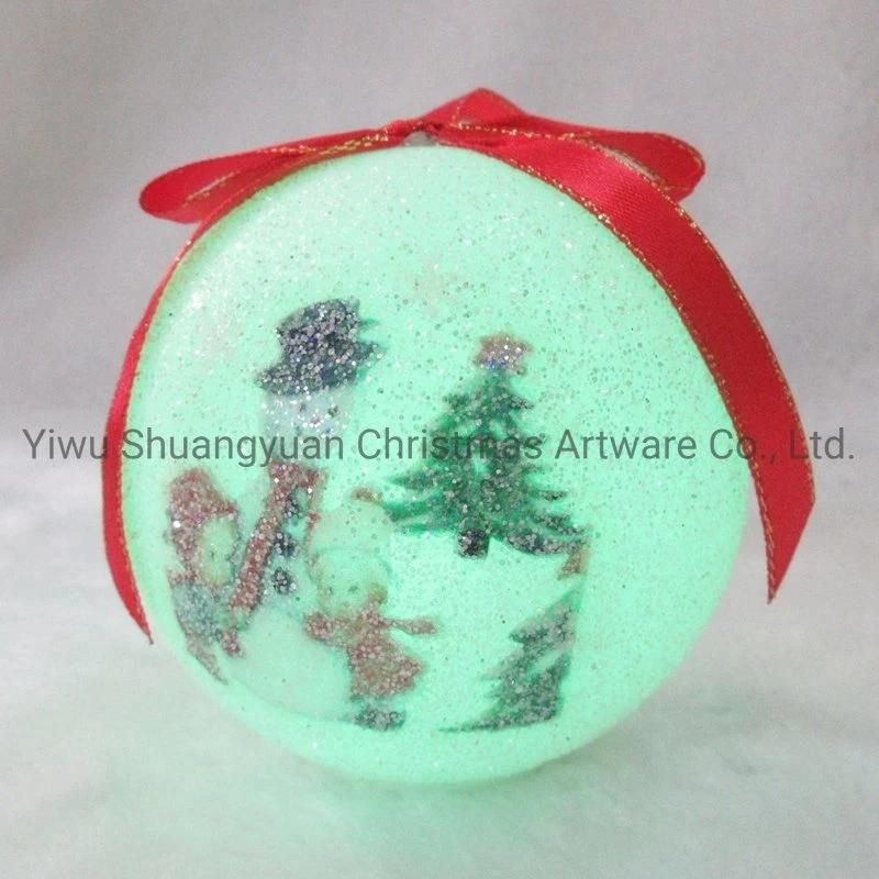 2021 New Design High Sales Christmas Paper Ball for Holiday Wedding Party Decoration Supplies Hook Ornament Craft Gifts