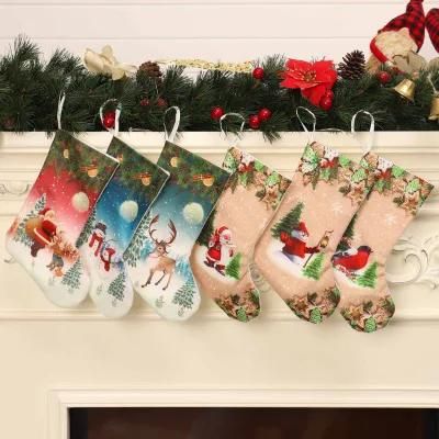 Custom Printing Polyester Christmas Stockings