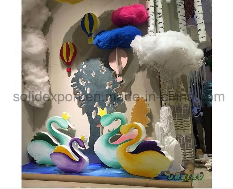 Window Display Props Bubble Swan for Amusement Park Decorations