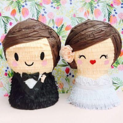 Cheap Custom Unicorn Wholesale Wedding Pinata Bridegroom and Bride Pinata