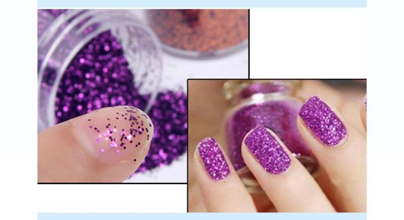 Foska Bottle Packing Bulk Colorful Cosmetic Glitter Powder