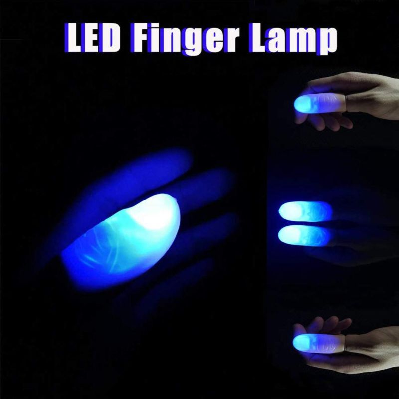 LED Finger Lamps Fake Light Fingers Magic Thumb Tips Toy