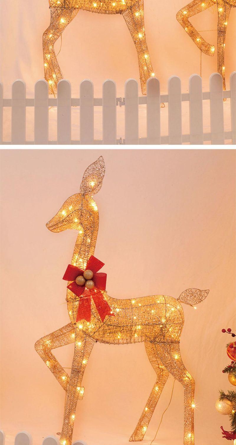 Wholesale Reindeer Family Decoration Light