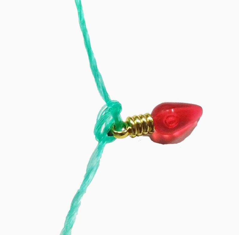 Burkina Faso Christmas Use Acrylic Twist Bulbs with Red Purple Colors