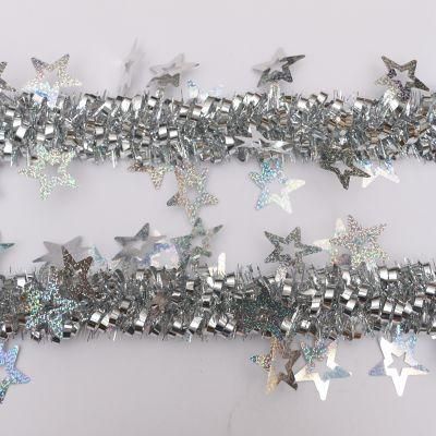 High Quality 14cm *2m*6ply Shiny Christmas Pet Tinsel
