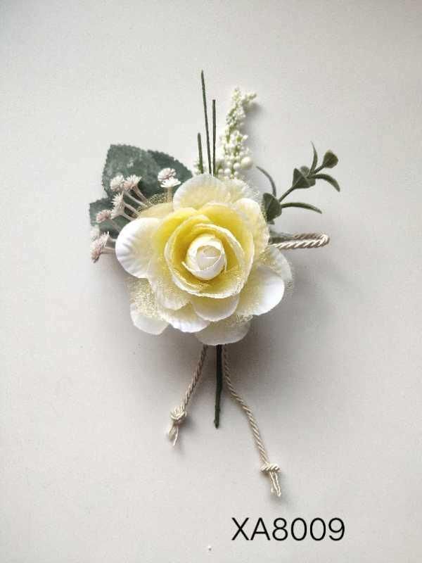 Silk Artificial Flowers Christmas Picks Single Rose Stem Floral Ornament for Xmas Decoration